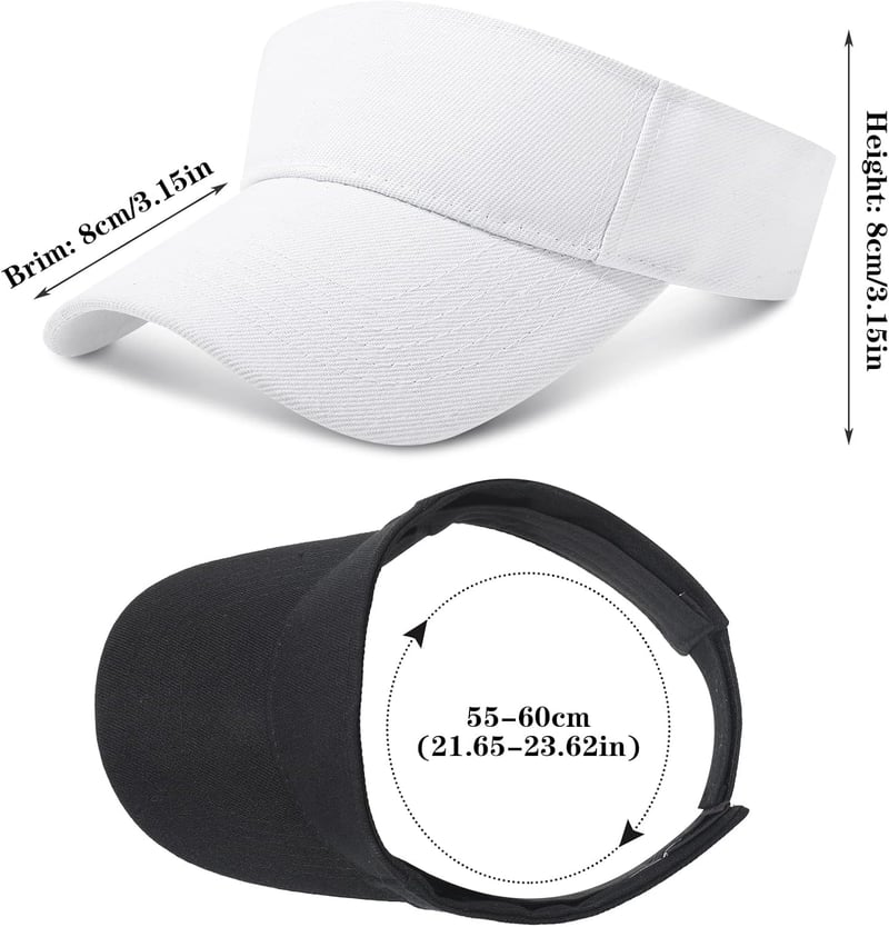 Atmungsaktive Unisex Sonnenschild Caps für Sportaktivitäten (2er Set)