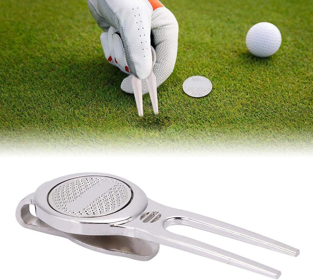 Stilvolles Golf Divot-Tool mit magnetischer Ballmarkierung aus Edelstahl