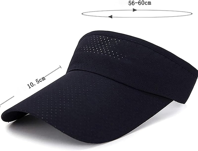 Atmungsaktive Sport-Visor-Cap für Herren und Damen - Einstellbar und Sonnenschutz