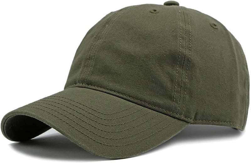 Einfarbige Baseballkappe für Herren und Damen, 100 % Baumwolle, verstellbar