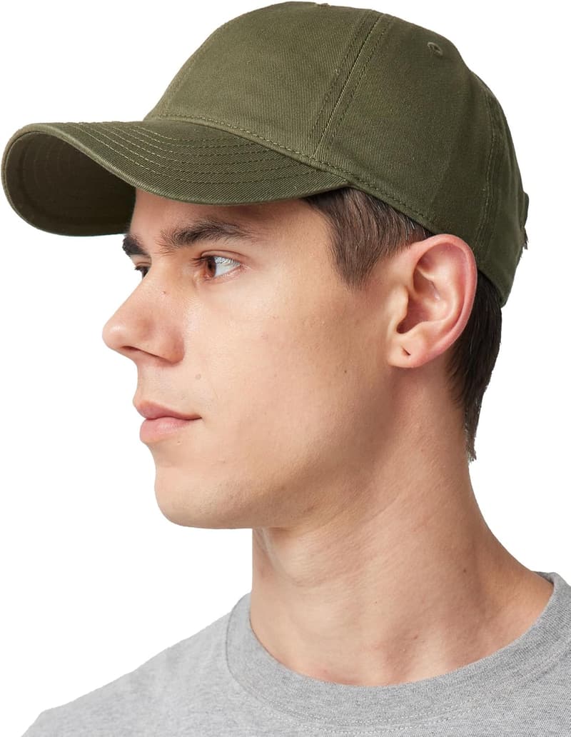 Einfarbige Baseballkappe für Herren und Damen, 100 % Baumwolle, verstellbar