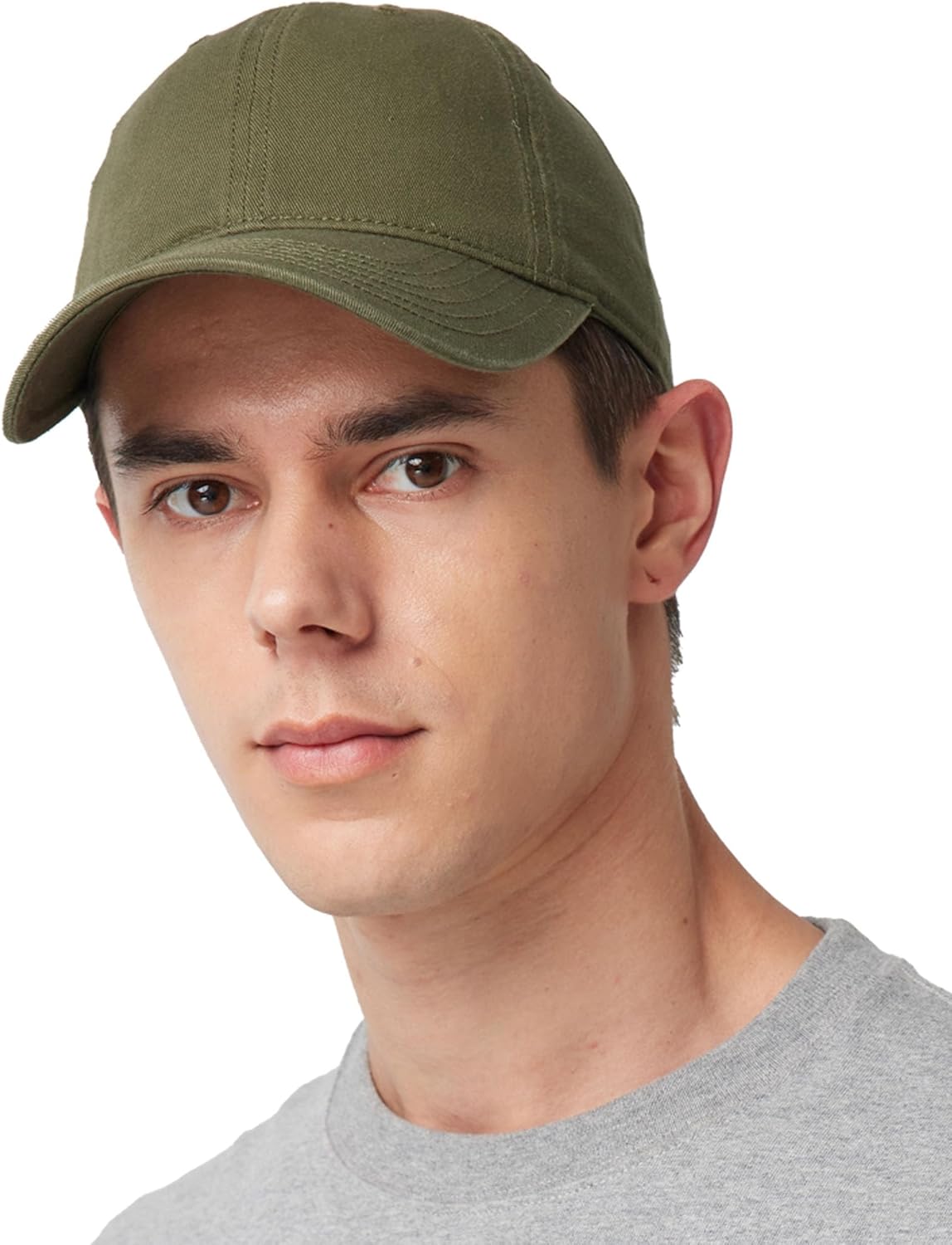 Einfarbige Baseballkappe für Herren und Damen, 100 % Baumwolle, verstellbar