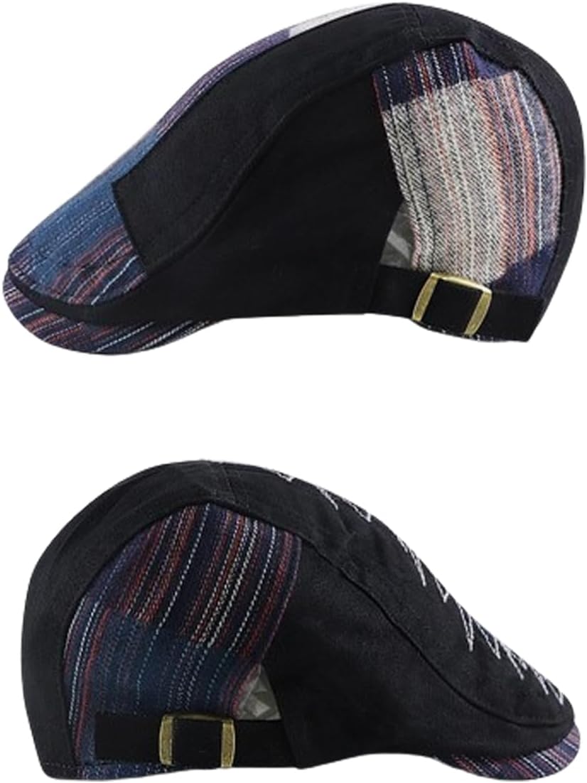 Patchwork Schiebermütze für Herren im Gatsby-Stil