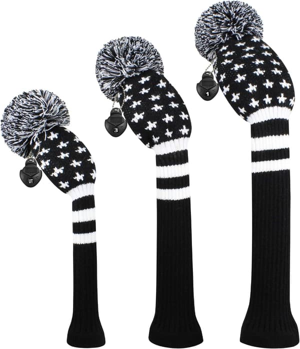 Scott Edward Golf Headcovers Set für Driver, Fairway und Hybrid