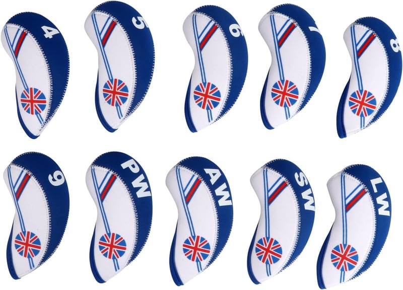 Golfschlägerhauben für Titleist & Callaway, Blau, 10 Stück