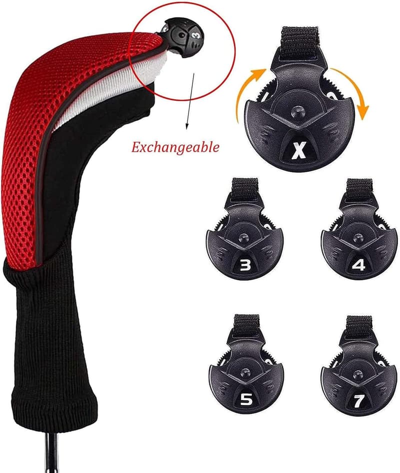 Golf Headcover Set für Driver und Fairway-Schläger, 4-teilig