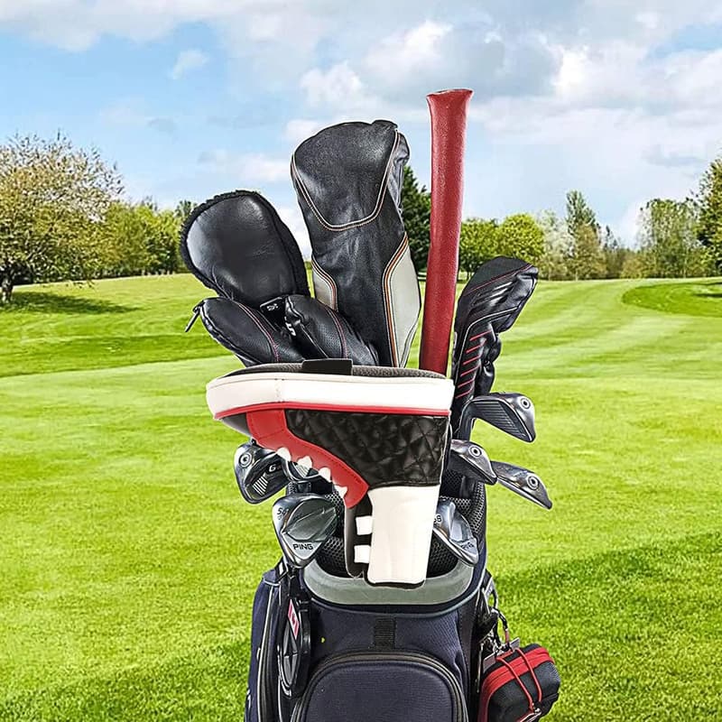 Lustige Schuh-Design Golfschlägerkopf-Abdeckung aus PU-Leder