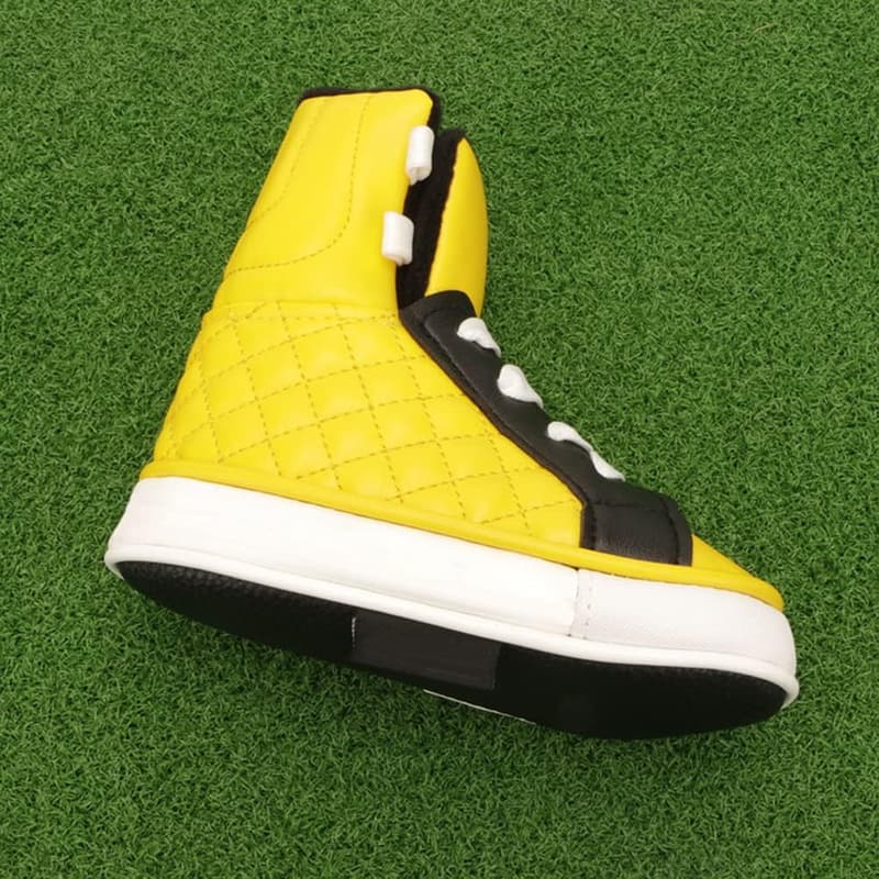 Lustige Schuh-Design Golfschlägerkopf-Abdeckung aus PU-Leder