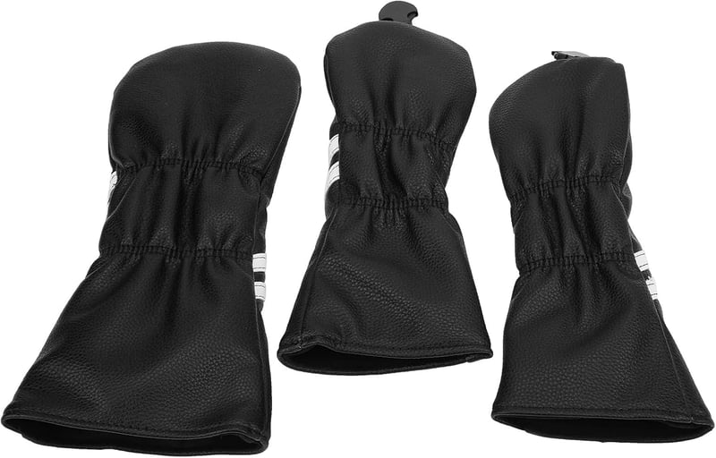 Alvinlite Set von 3 Golf-Schlägerhauben in Schwarz