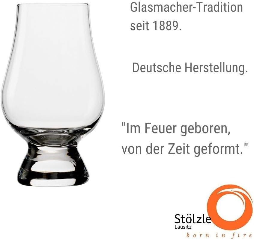 Stölzle Lausitz 4er Set Glencairn Whiskygläser 190ml, spülmaschinenfest