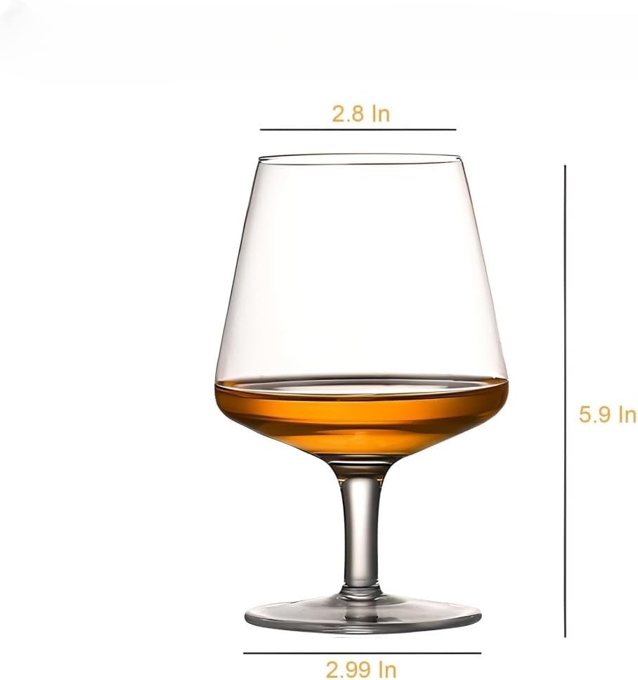 RYHMHA Kristall-Brandygläser, 2er Set, 425 ml für Cocktails und Whiskey