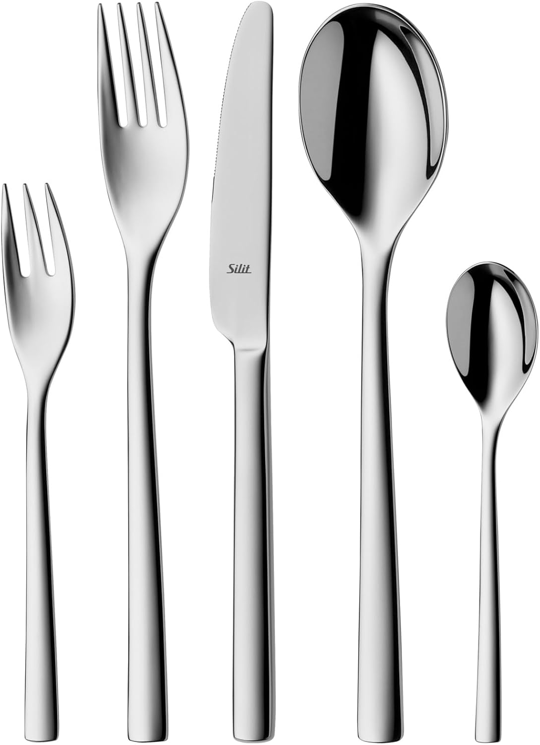 30-teiliges Silit Besteckset für 6 Personen, Crominox Edelstahl, spülmaschinengeeignet