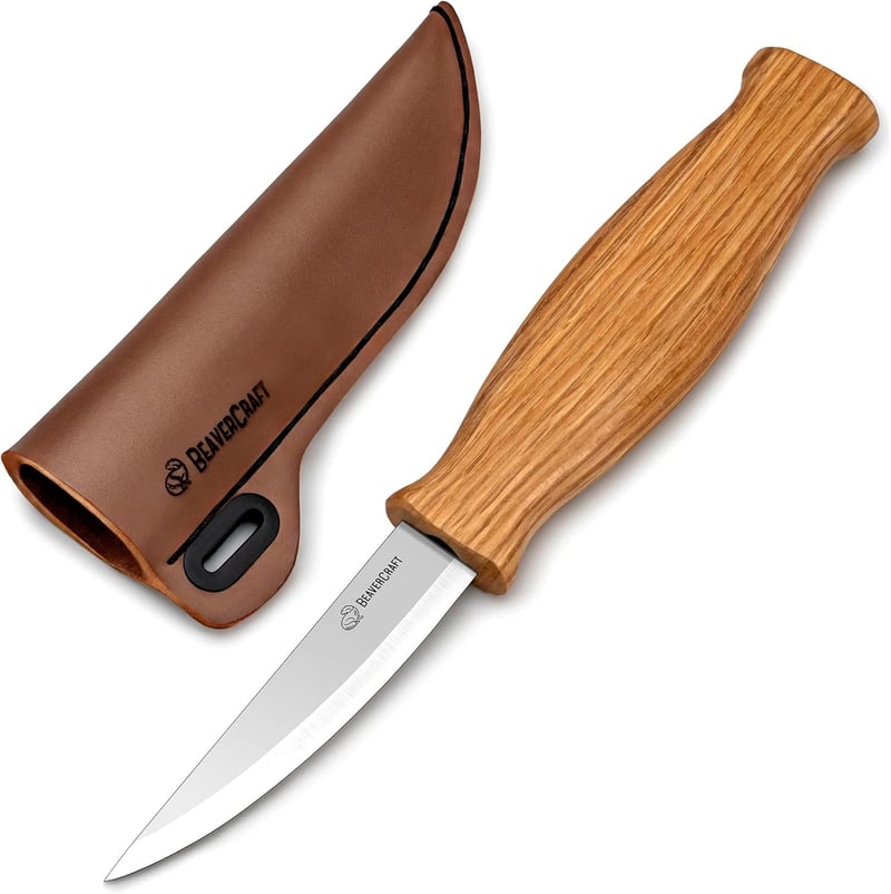 BeaverCraft C4S Sloyd Holzschnitzmesser aus Kohlenstoffstahl