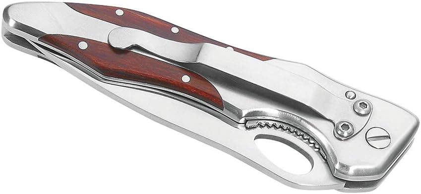 Personalisiertes Survival-Messer aus Edelstahl und Holz für Männer