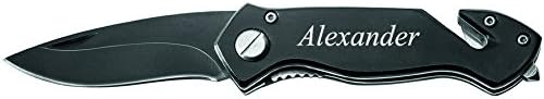 Personalisierbares Compact Security Klappmesser mit Aluminiumgriff für Männer