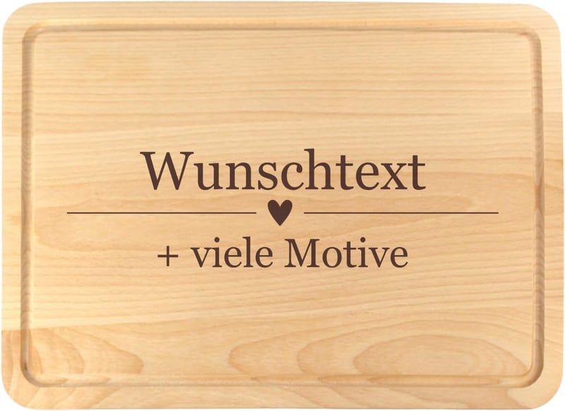 Personalisierte Holzschneidebrettchen mit Gravur für Väter – 30x20 cm