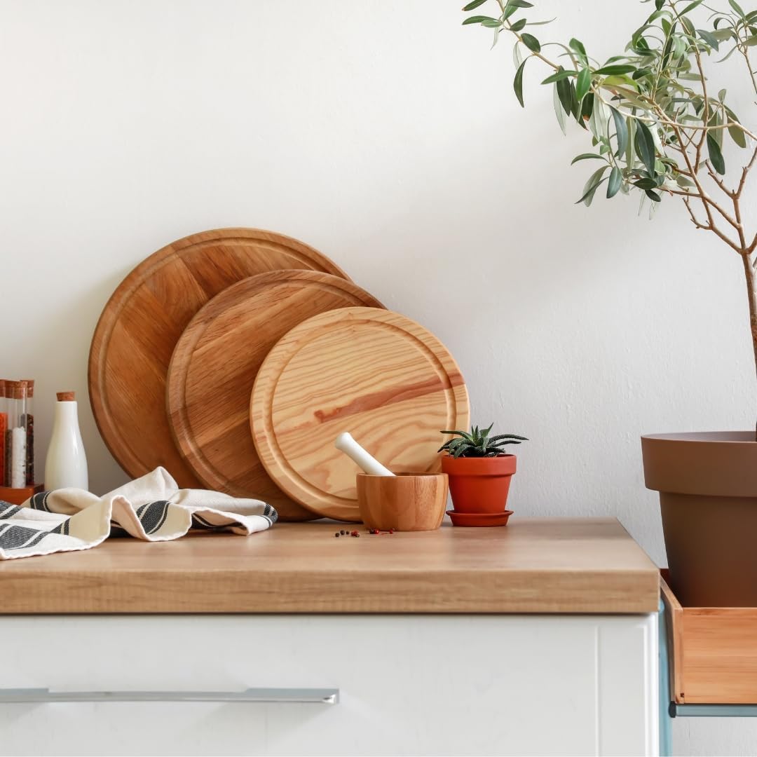 Personalisierbares Eichen-Schneidebrett mit Gravur für Paare, 30 cm
