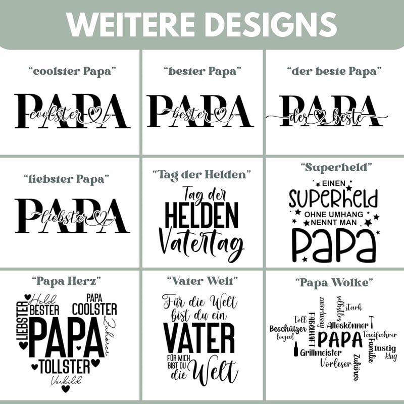Personalisierte Holz-Frühstücksbrettchen mit Gravur für Papa