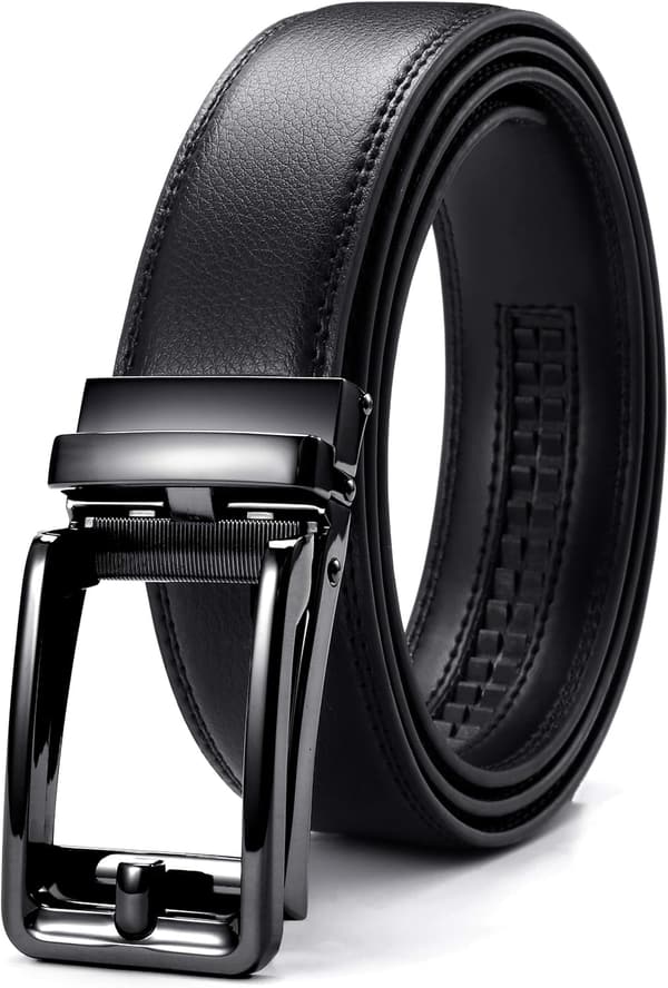 CHAOREN Herren Ledergürtel – Automatikgürtel ohne Löcher, 35 mm