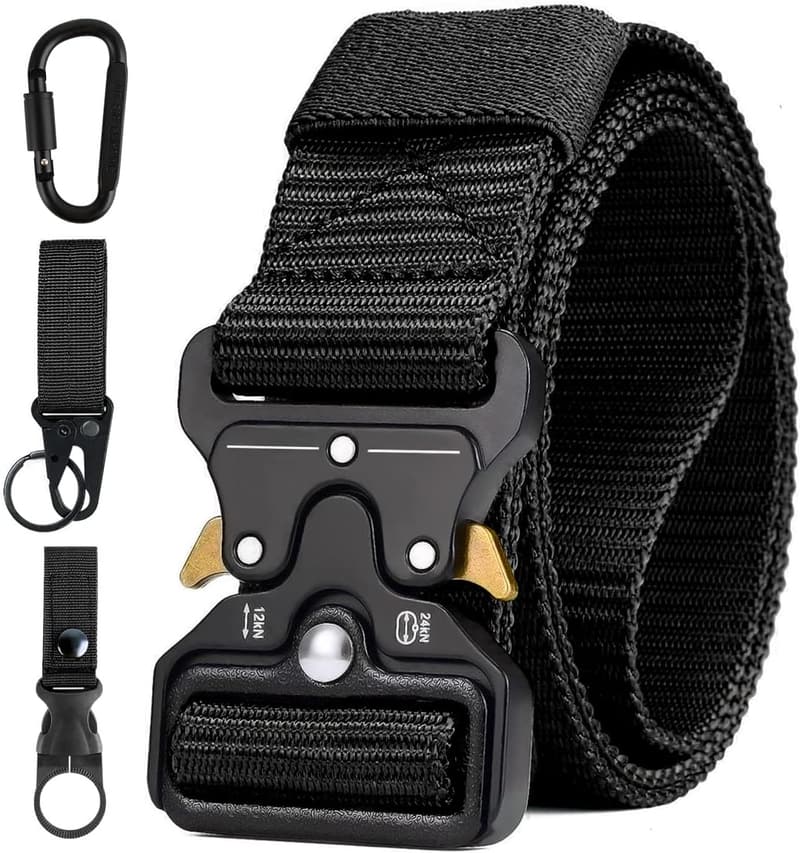 Taktischer Nylon Gürtel für Herren mit Metallschnalle – Ideal für Outdoor-Aktivitäten