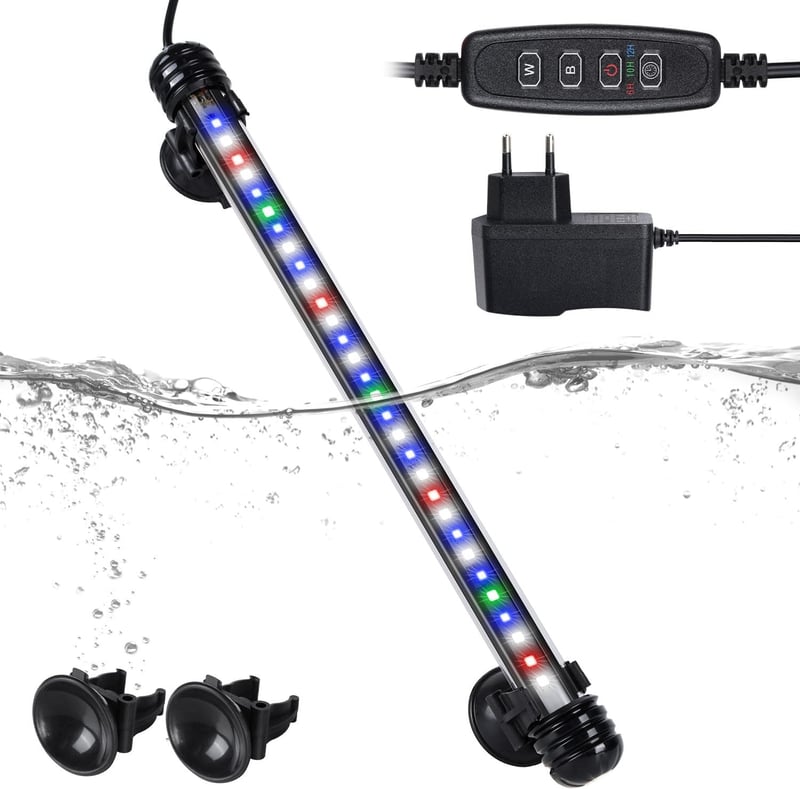 Dimmbares 29cm LED Aquariumlicht mit IP67 für 30-50cm Aquarien