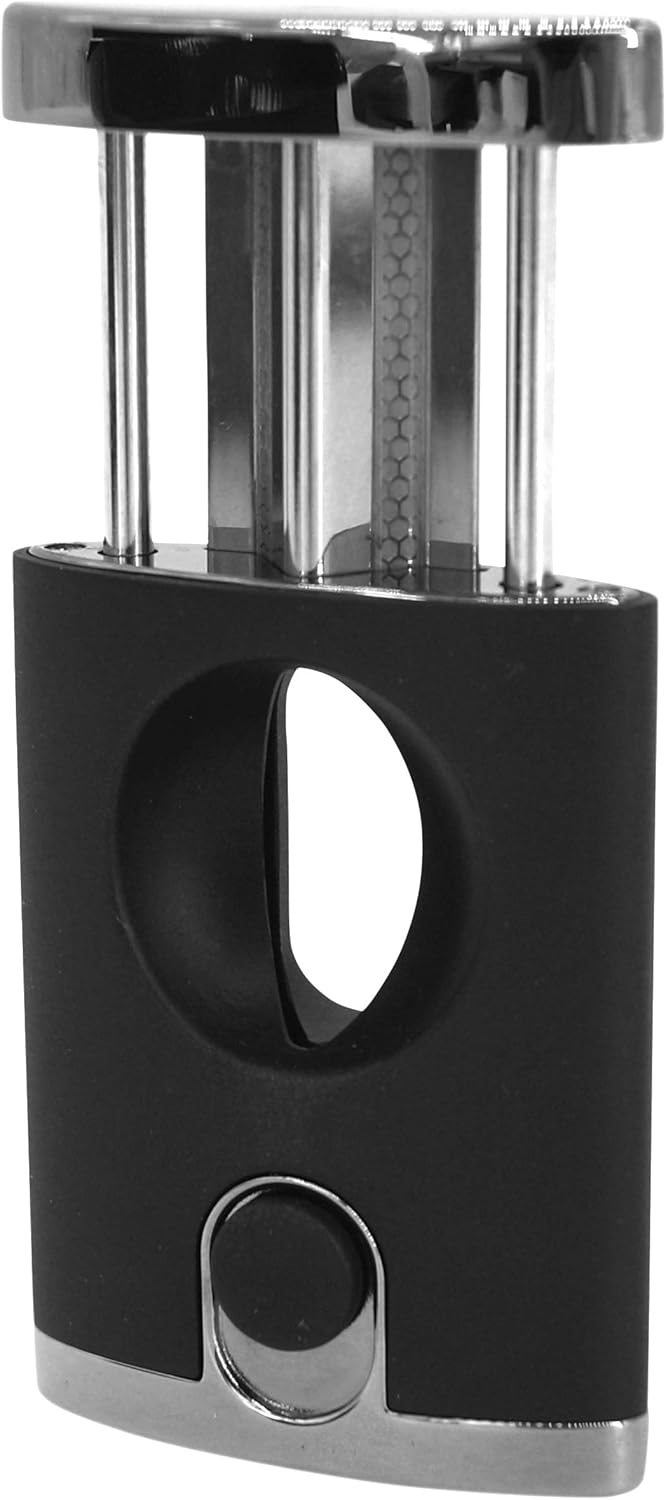 Premium V-Cutter für Zigarren - GERMANUS, Schwarz/Silber