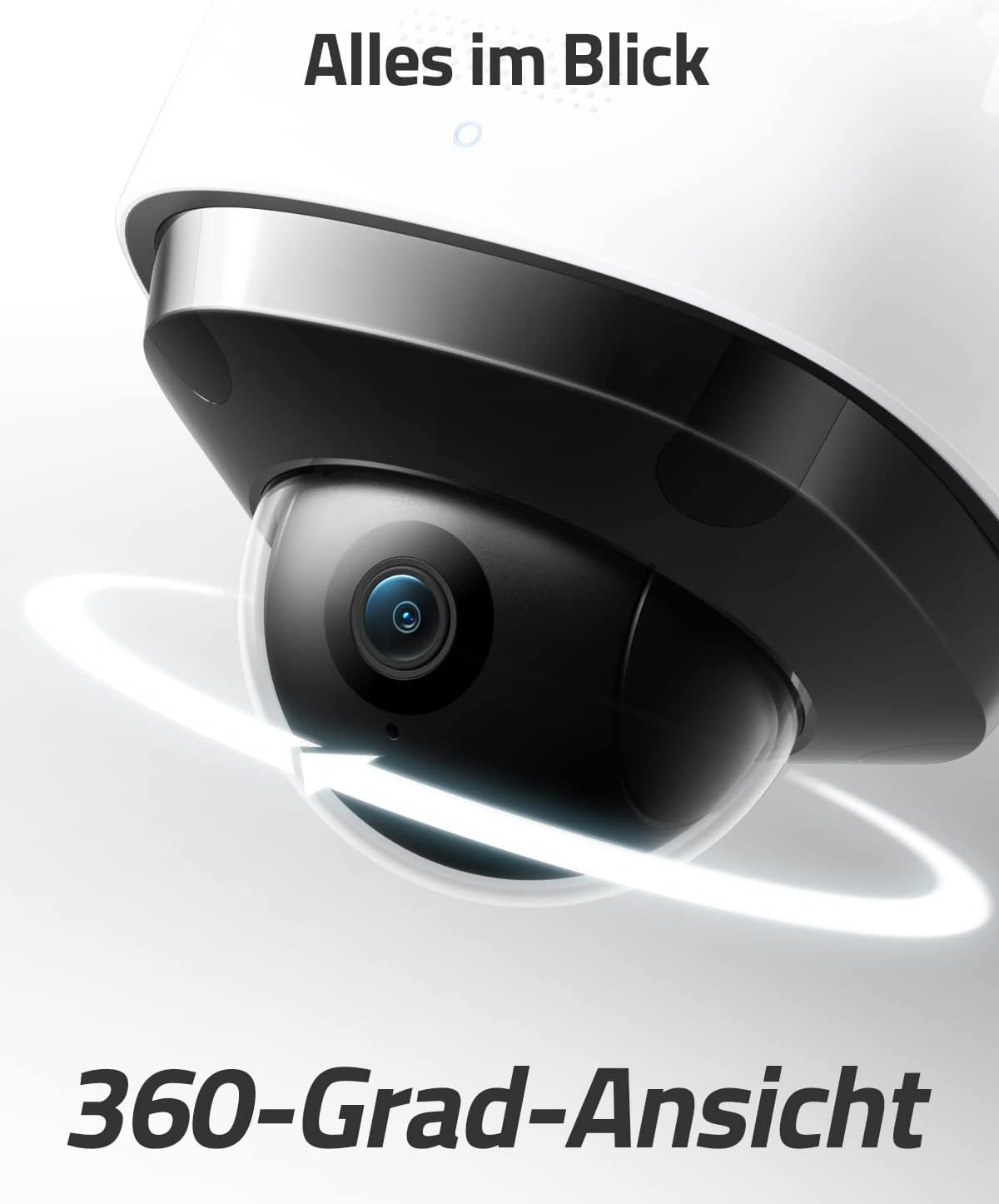 eufy Security Floodlight Cam 2 Pro 360° Überwachungskamera, 2K HD, wetterfest