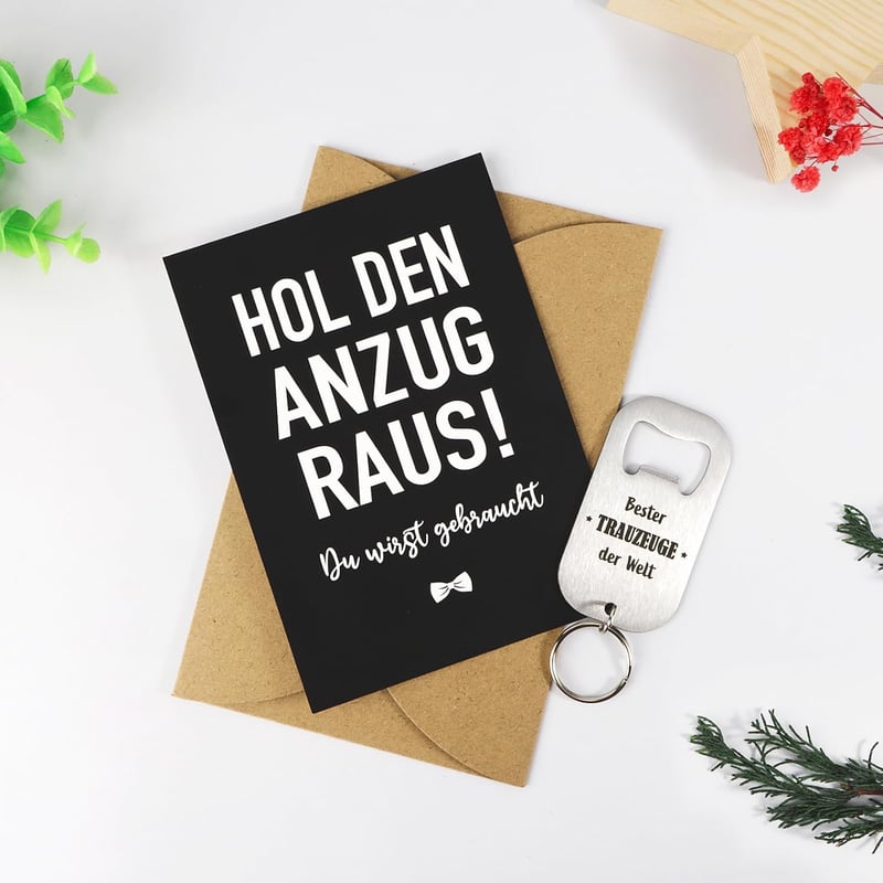 Trauzeuge Geschenk: COLOFALLA Schlüsselanhänger 