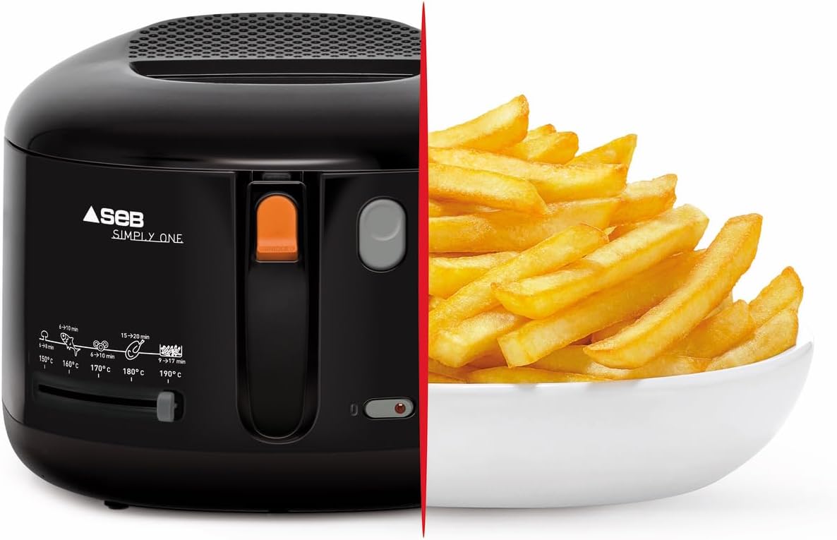 Tefal Simply One Elektrische Fritteuse XL mit Kühlwandsystem, 1,2 kg