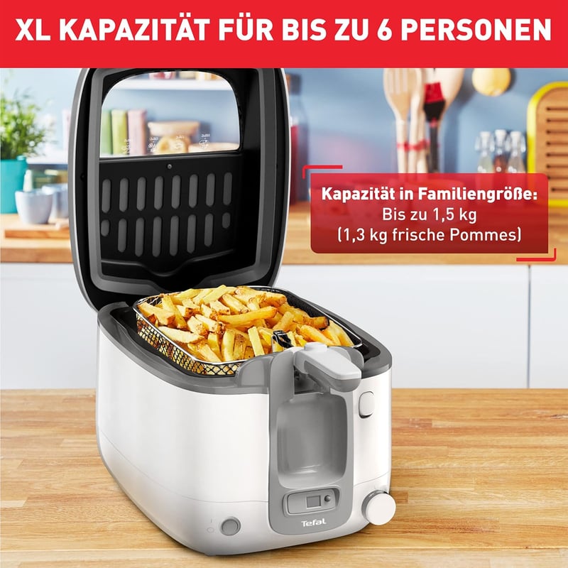 Tefal Super Uno Fritteuse mit 1,2 kg Fassungsvermögen und Timer