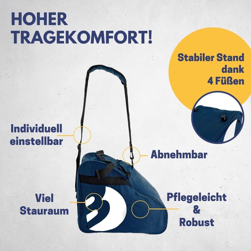 Inlineskates und Schlittschuhe Tasche mit verstellbarem Trageriemen