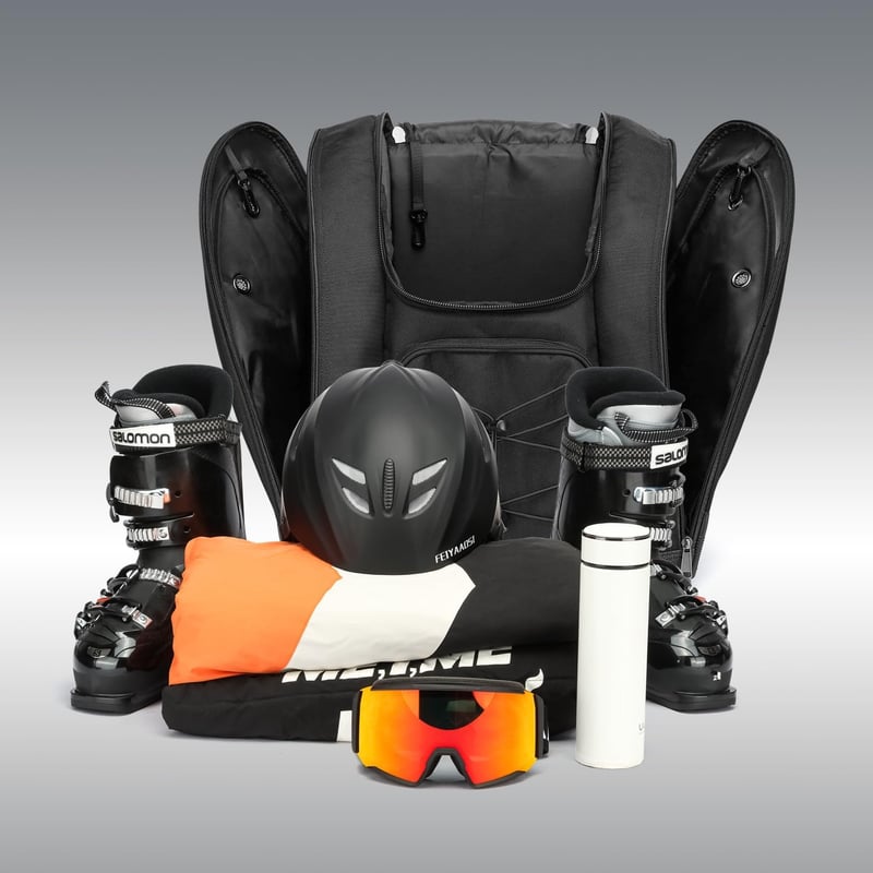 Skischuhtasche mit Rucksackgurten für Ski- und Snowboardzubehör