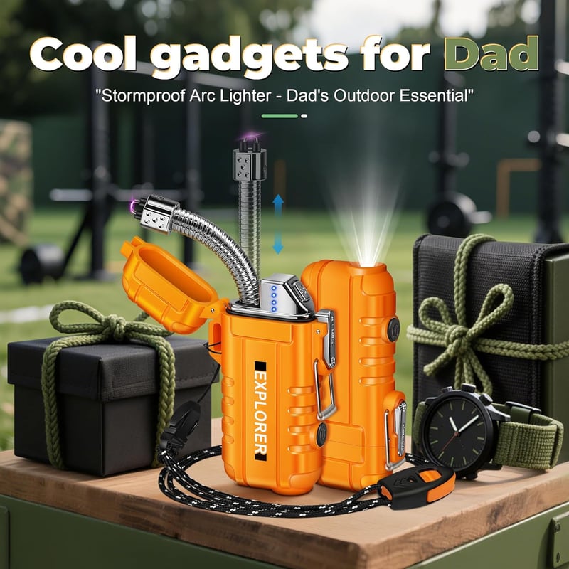 Wiederaufladbares USB C Feuerzeug mit LED-Anzeige für Camping