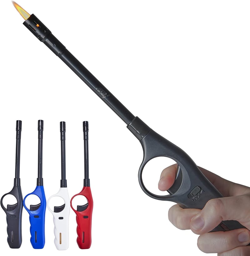Turbo-Feuerzeug Set, 4 Stück – Nachfüllbare Elektro-Stabfeuerzeuge 28,3 cm