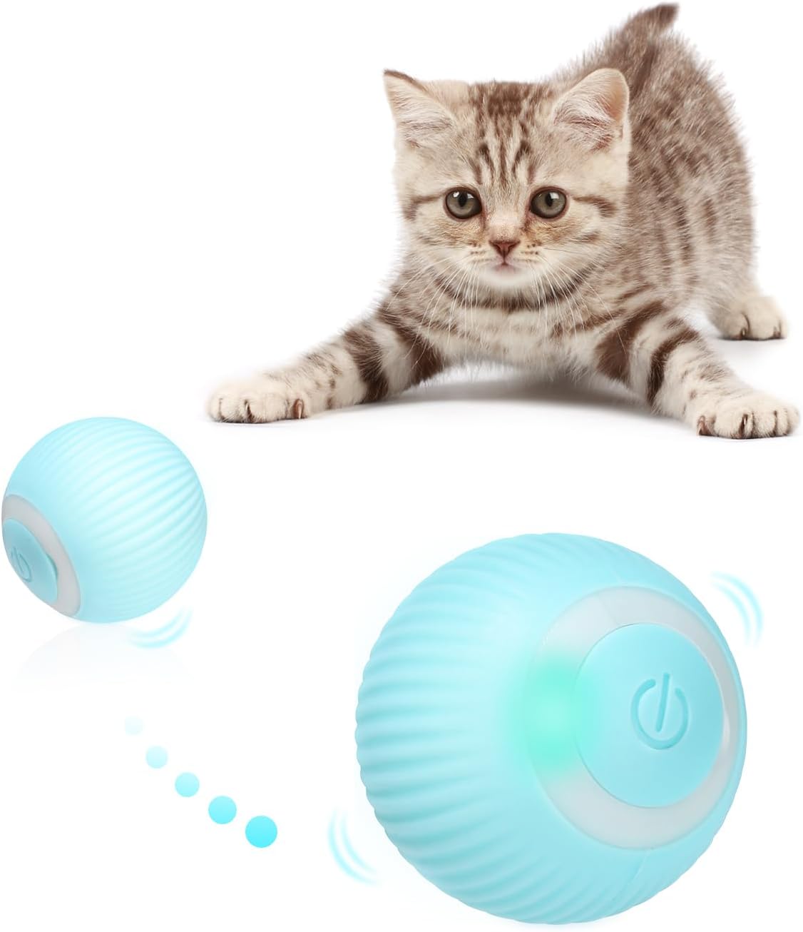 Interaktives Katzenspielzeug mit LED und Type-C, wiederaufladbar
