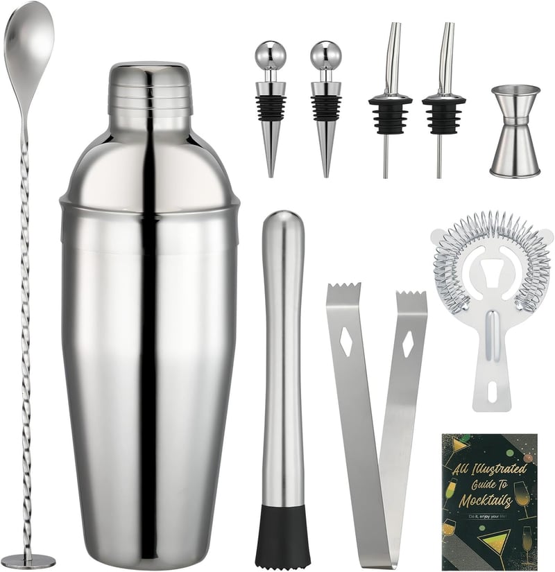 Cocktail-Shaker Set 750 ML aus Edelstahl – Zubehör für Anfänger und Profis