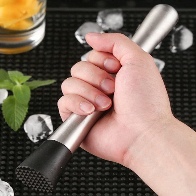 Edelstahl Cocktailstößel 20 cm – Professioneller Mixer für Drinks und Säfte