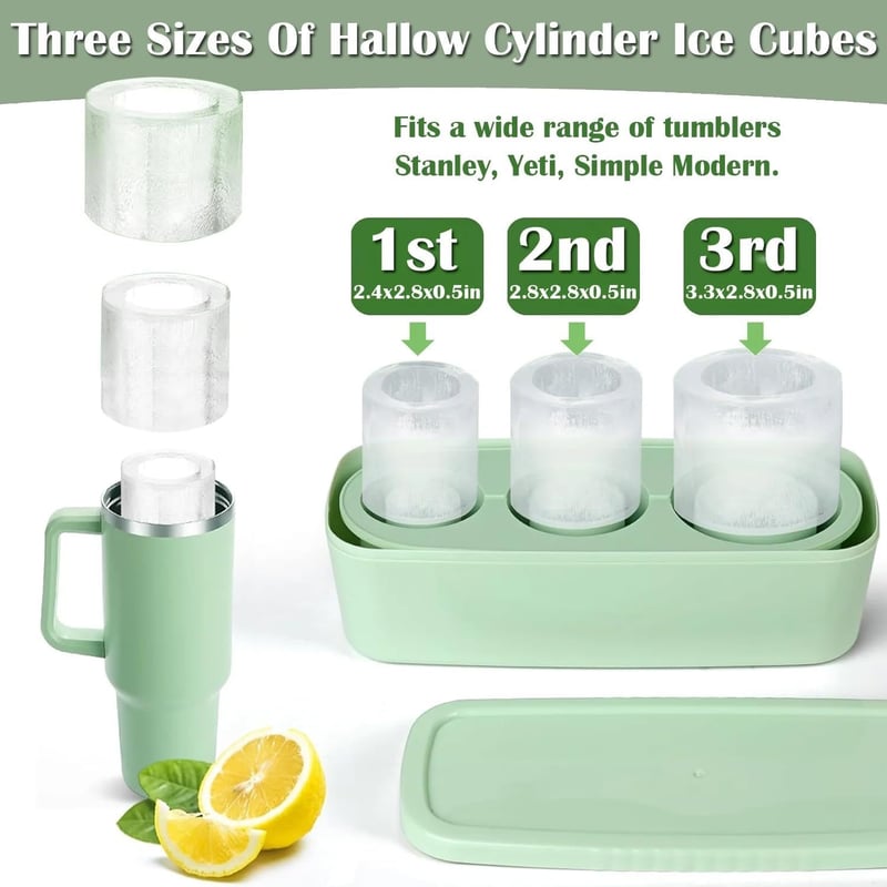 Eiswürfelform mit Deckel für Cocktails und Getränke