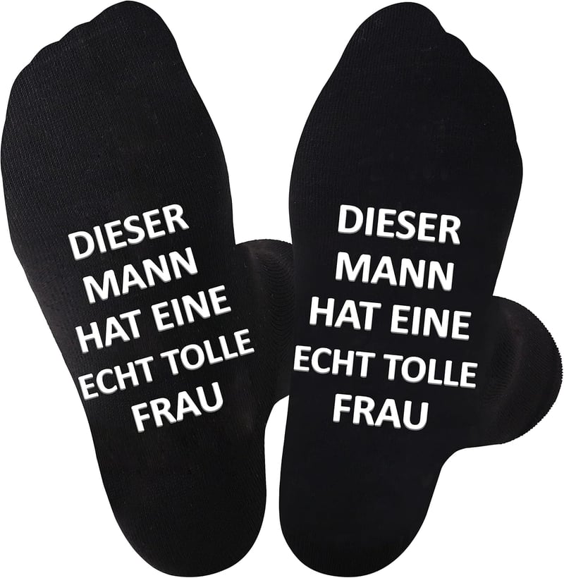 Lustige Anti-Rutsch Socken für Männer – Geschenkideen zu Weihnachten und Valentinstag