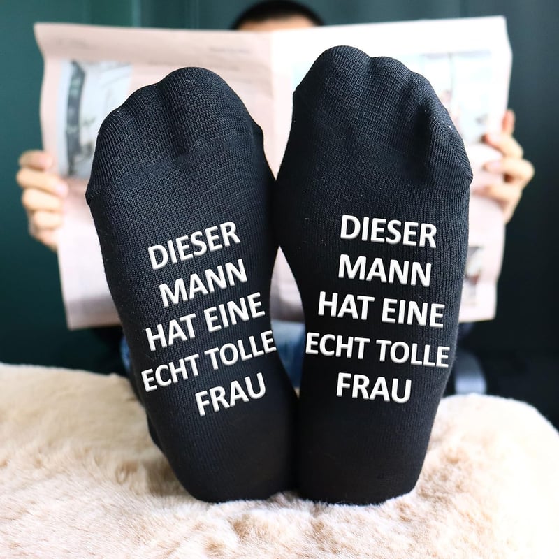 Lustige Anti-Rutsch Socken für Männer – Geschenkideen zu Weihnachten und Valentinstag