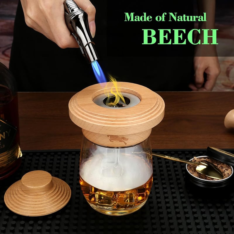Cocktail Smoker Kit mit 4 Holzchips – Geschenk für Männer