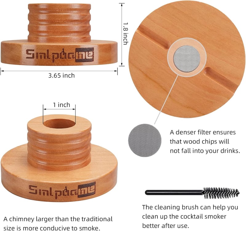 Cocktail Smoker Set mit Holzspänen – Geschenk für Väter und Ehemänner