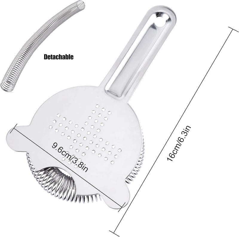 2er-Set Edelstahl Cocktailsieb für Shaker – Hochwertiges Barzubehör