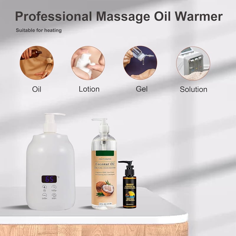 Massageölwärmer mit Smart-Touch-Steuerung und einstellbarer Temperatur