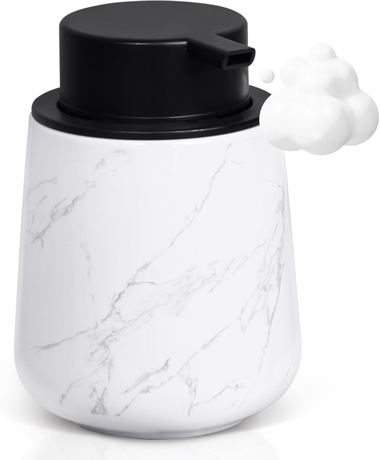 Marmor Schaumseifenspender aus Keramik für Küche, 350ml
