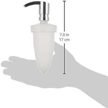 KEUCO Seifenspender mit Pumpe aus verchromtem Metall und Kunststoff, Wandmontage