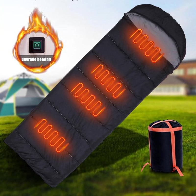 Beheizter Schlafsack für Camping mit Multi-USB-Stromversorgung