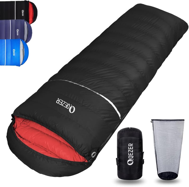 Warmer Daunenschlafsack für Camping bei -8°C bis -23°C