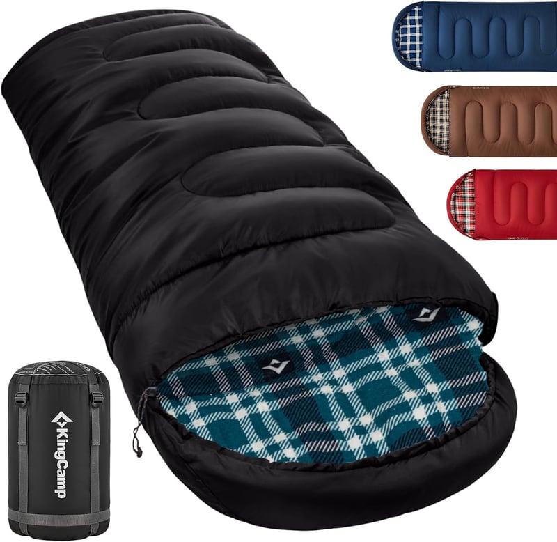 Ultraleichter Flannelschlafsack für Erwachsene, 3-4 Jahreszeiten, wasserdicht