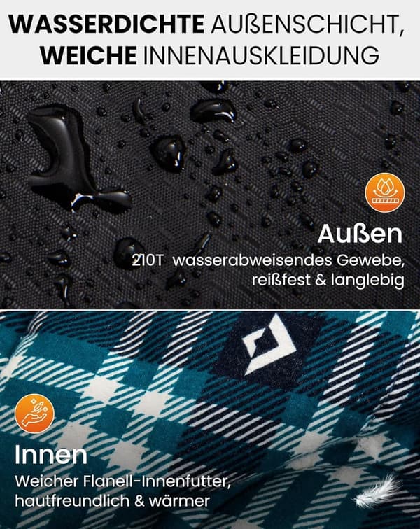 Ultraleichter Flannelschlafsack für Erwachsene, 3-4 Jahreszeiten, wasserdicht